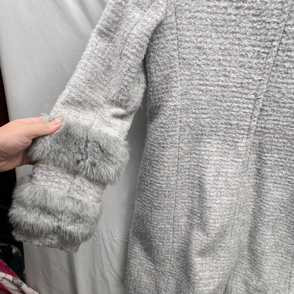 Club Monaco Wool tailored blend fur coat -thick, fancy winter coat XS - Picture 12 of 13